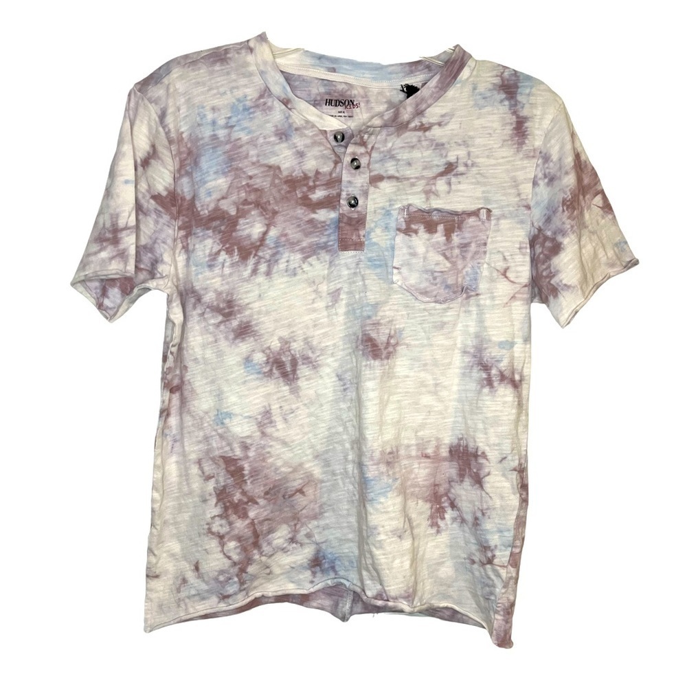 Hudson Kids NWOT Raw Edge Pocket Tee
